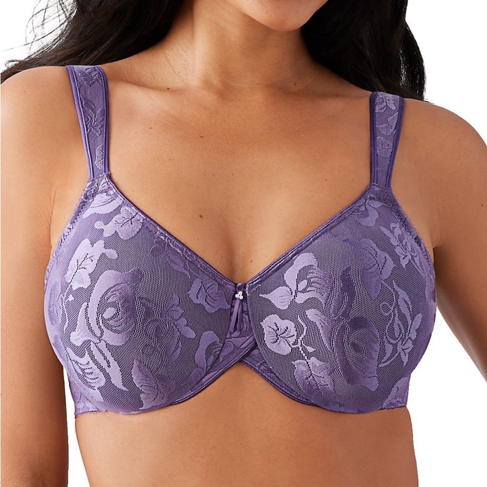 Wacoal Brands Awareness Full Figure Seamless Underwire Bra in Grape Compote 40DD